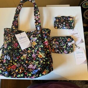 Vera Bradley ✨ Disney 100 Anniversary Tote Wallet Coin pouch Bundle NWT 🌸